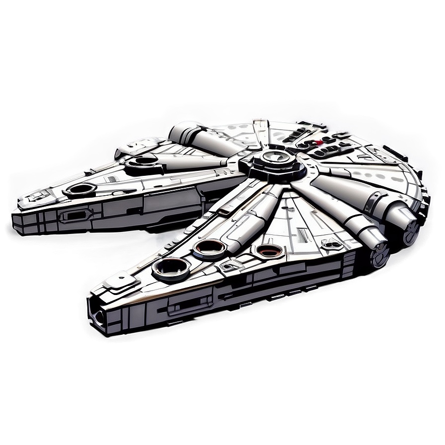 Millennium Falcon In Action Png Rss