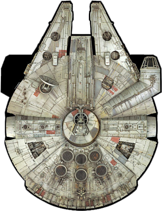 Millennium Falcon Top View