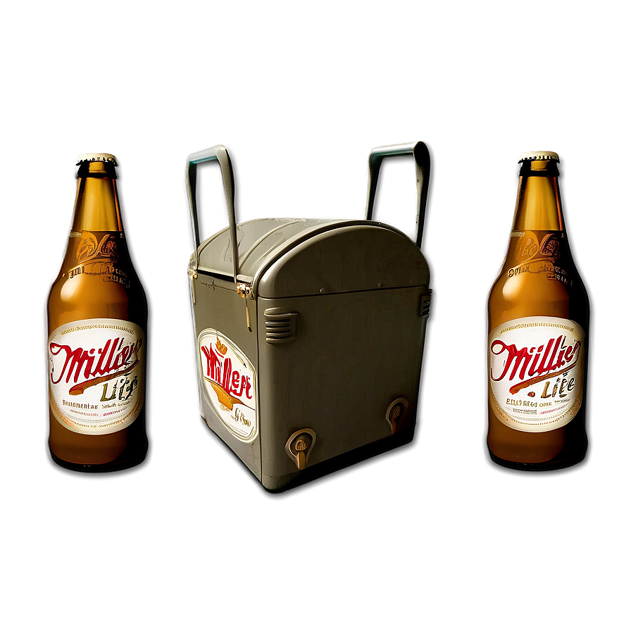 Miller High Life Vintage Cooler Png 11