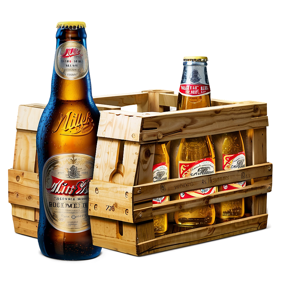 Miller High Life Wooden Crate Png 90