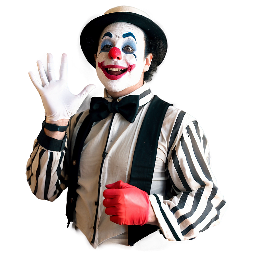 Mime Clown Emoji Png Paj