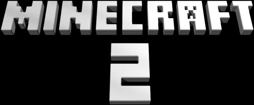 Minecraft_2_ Logo_ Black_ Background