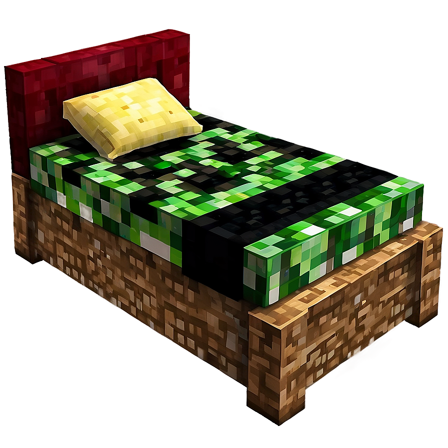 Minecraft Bed Concept Png 06122024