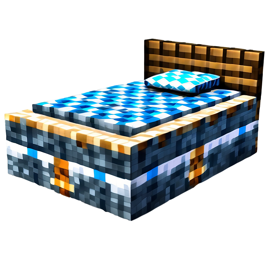 Minecraft Bed Crafting Png Hep