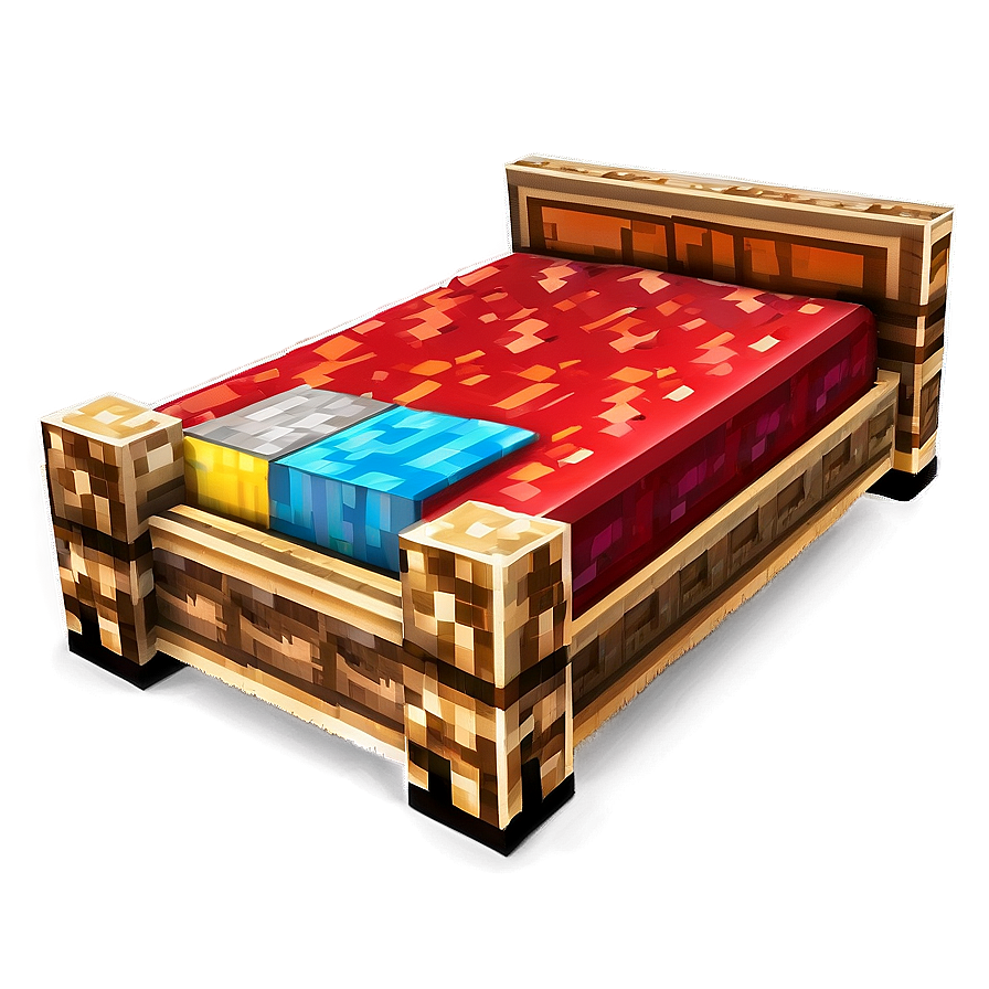 Minecraft Bed Decoration Png 06122024