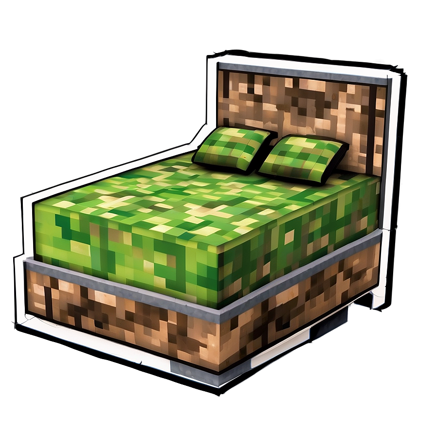 Minecraft Bed Diy Png Fim4