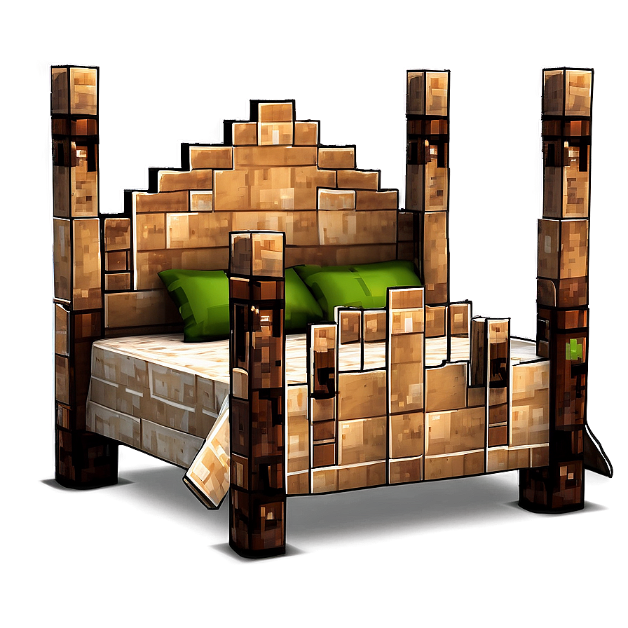 Minecraft Bed Frame Png 06122024