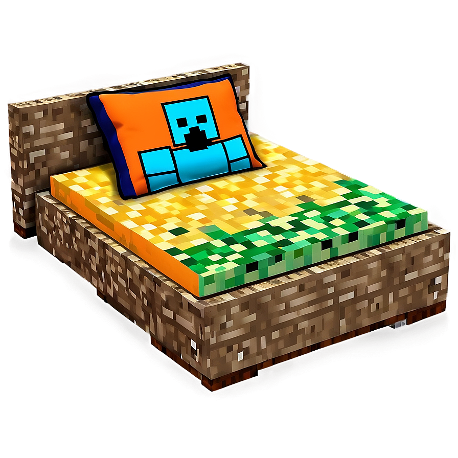 Minecraft Bed Set Png Jhf