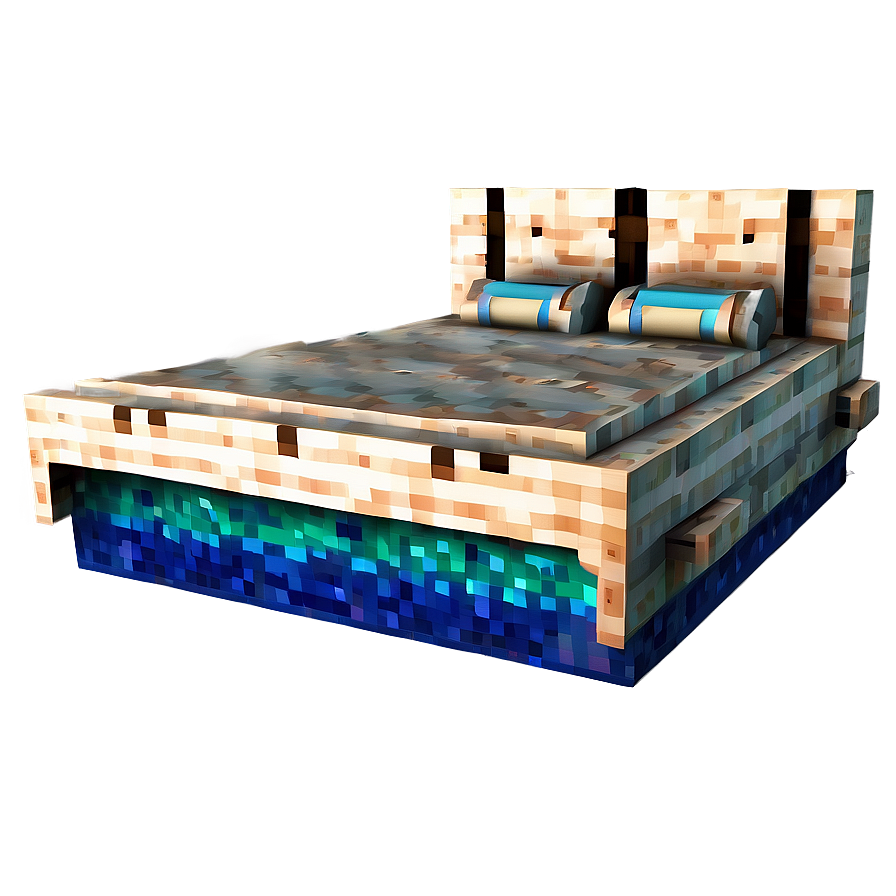 Minecraft Bed Underwater Png 06122024