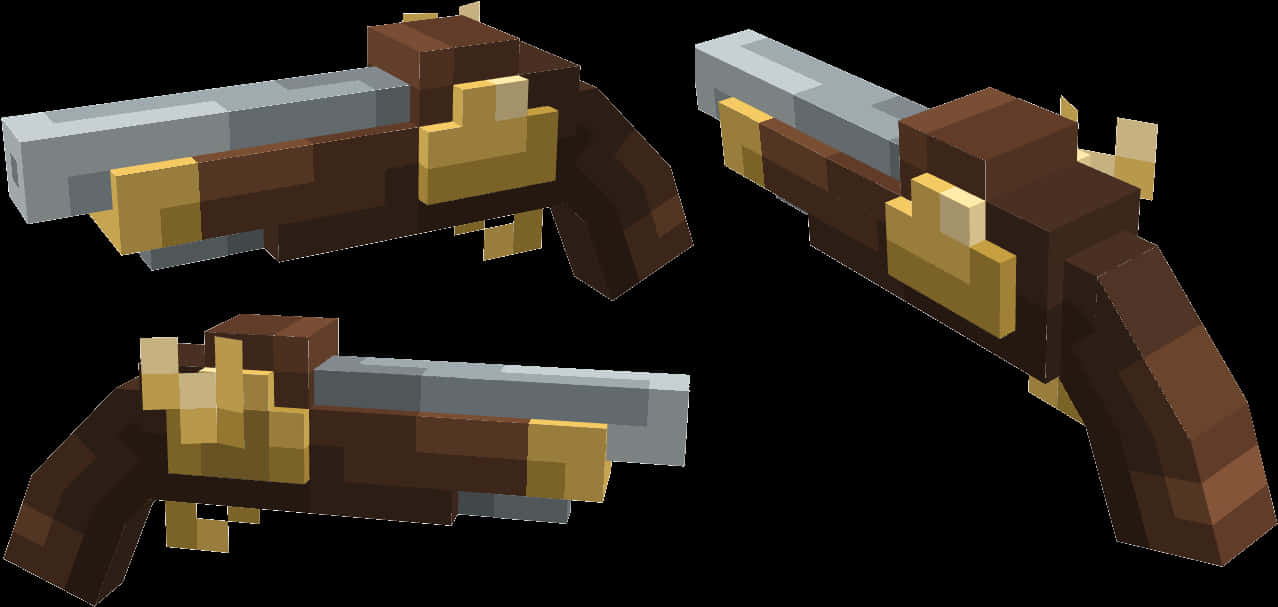 Minecraft Blaster Model Views