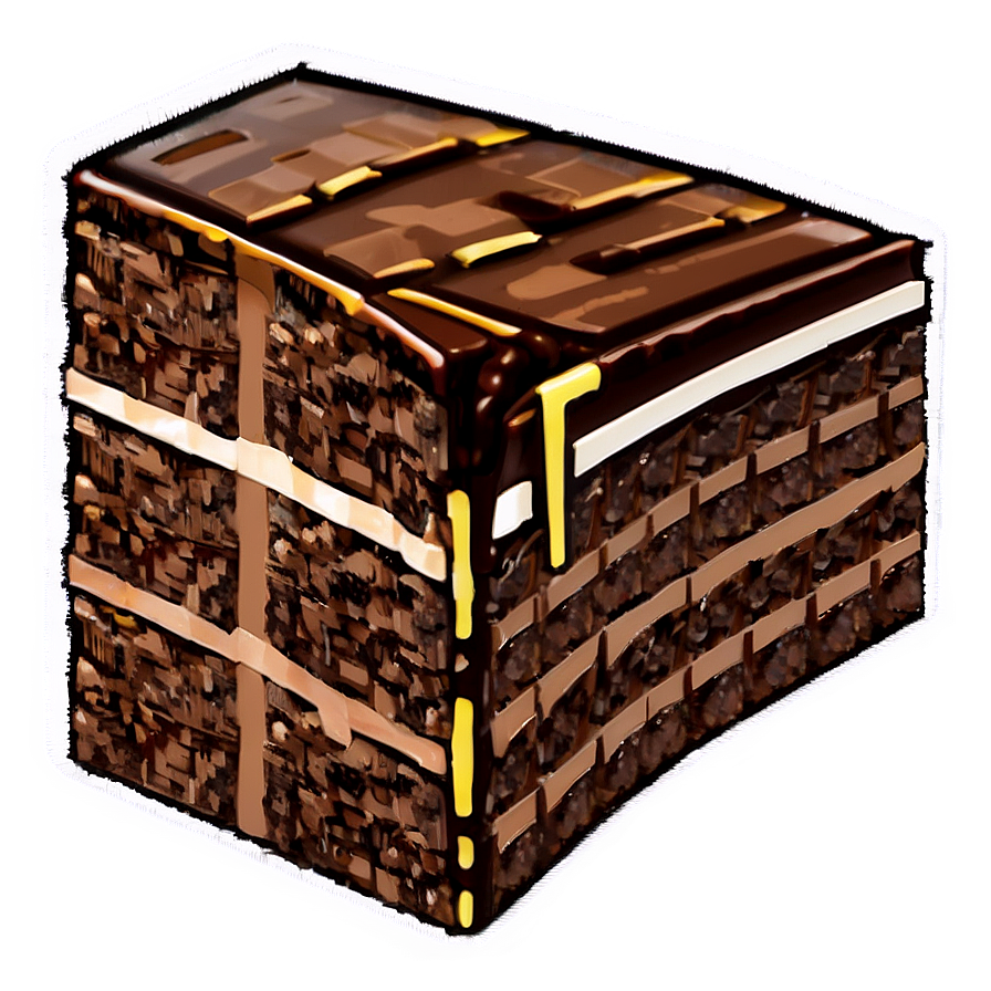 Minecraft Cake Chocolate Png 19