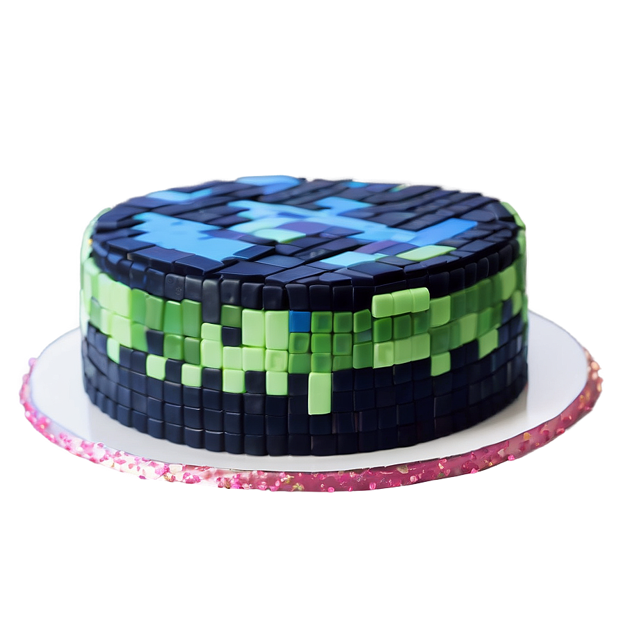 Minecraft Cake Edible Image Png 22