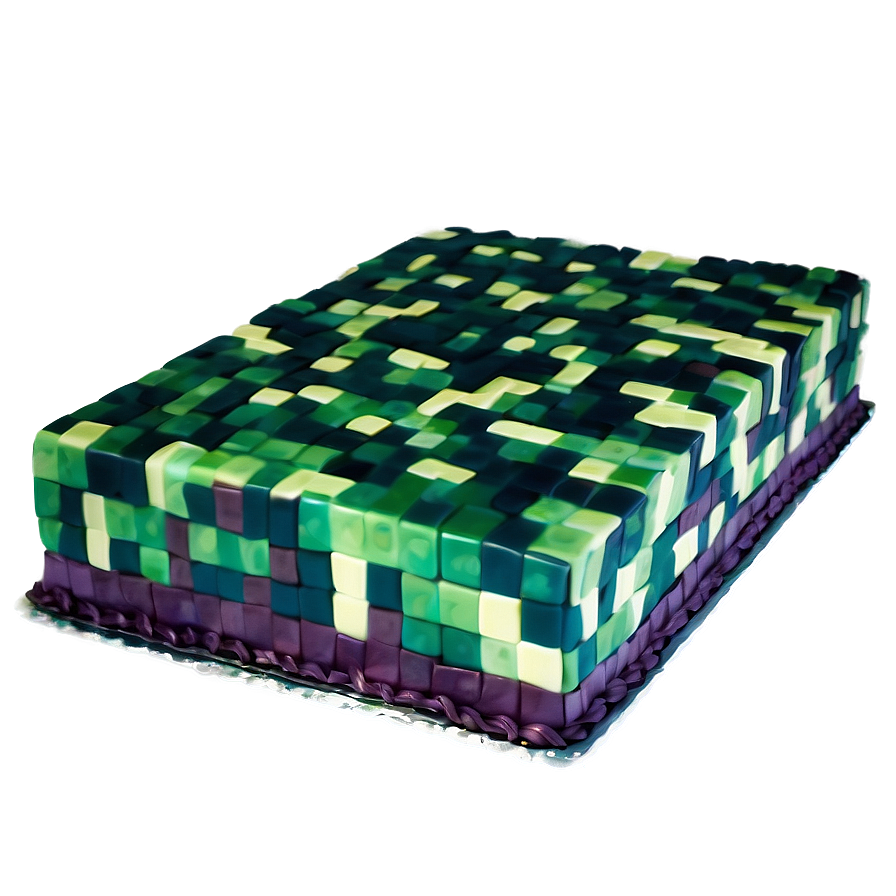 Minecraft Cake Fondant Png Lst96