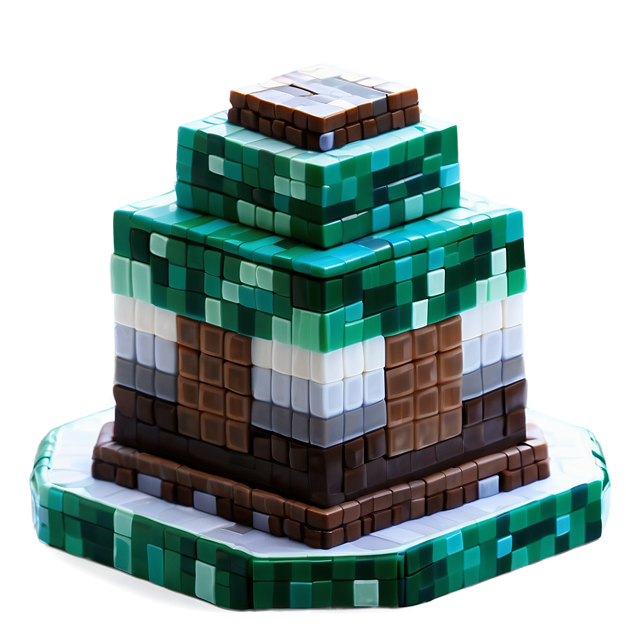 Minecraft Cake Simple Design Png Smv3