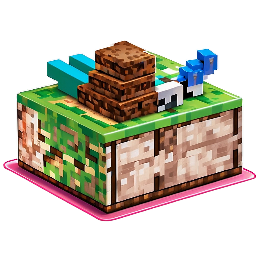 Minecraft Cake Slice Png Tbu