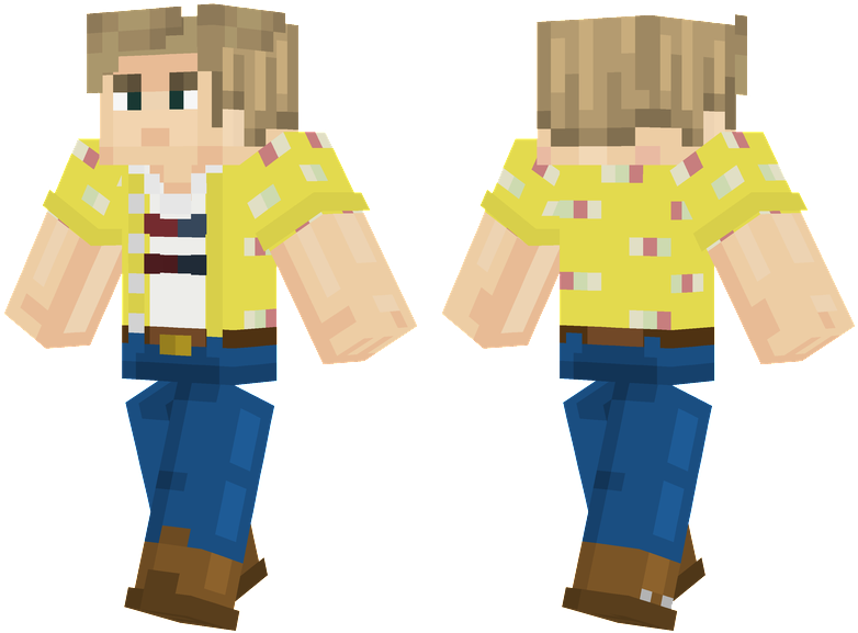 Minecraft_ Character_ Models_ Front_and_ Back_ View