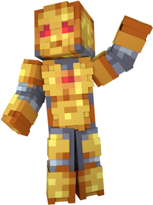 Minecraft_ Character_ Pixelated_ Armor