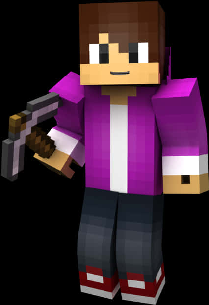 Minecraft Character With Bow