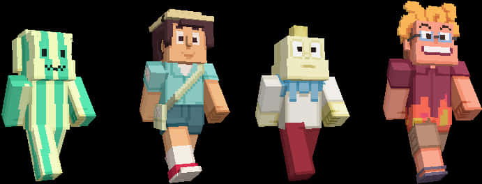 Minecraft Characters Lineup