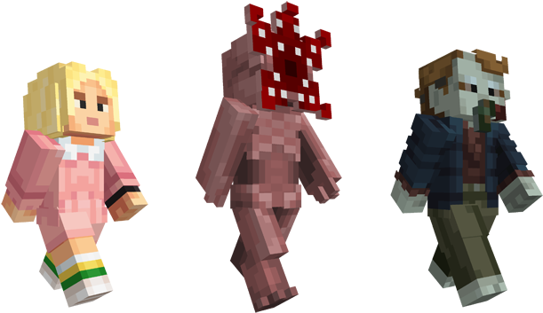 Minecraft Characters Walking