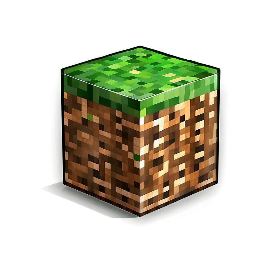 Minecraft Classic Grass Block Png Dpq