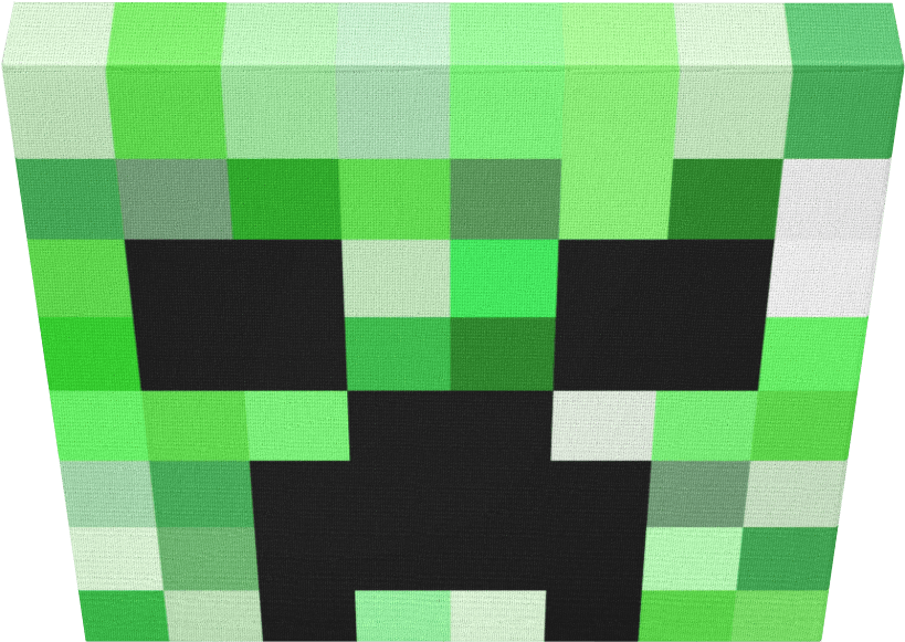 Minecraft Creeper Face Closeup