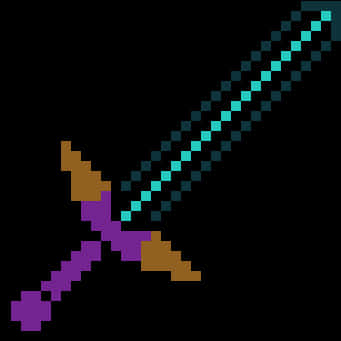 Minecraft Diamond Sword Graphic