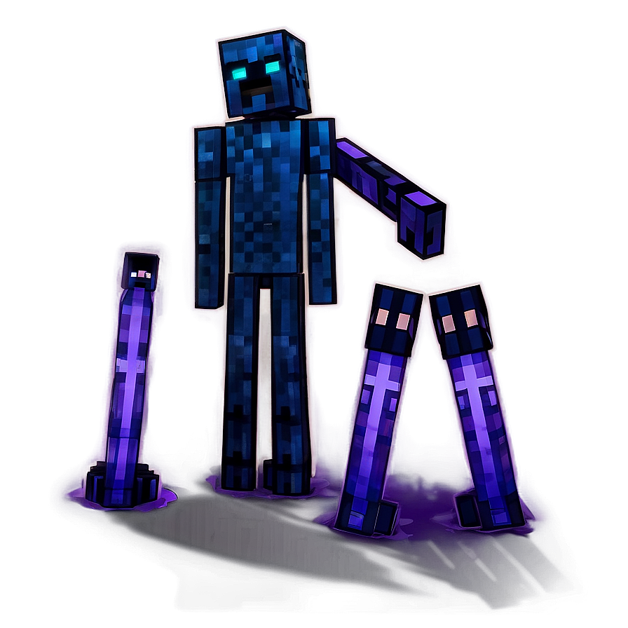 Minecraft Enderman And Steve Png 05242024