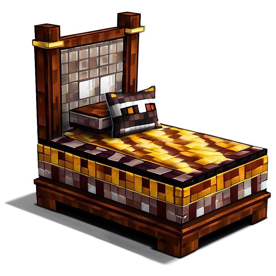 Minecraft Fancy Bed Png 06122024