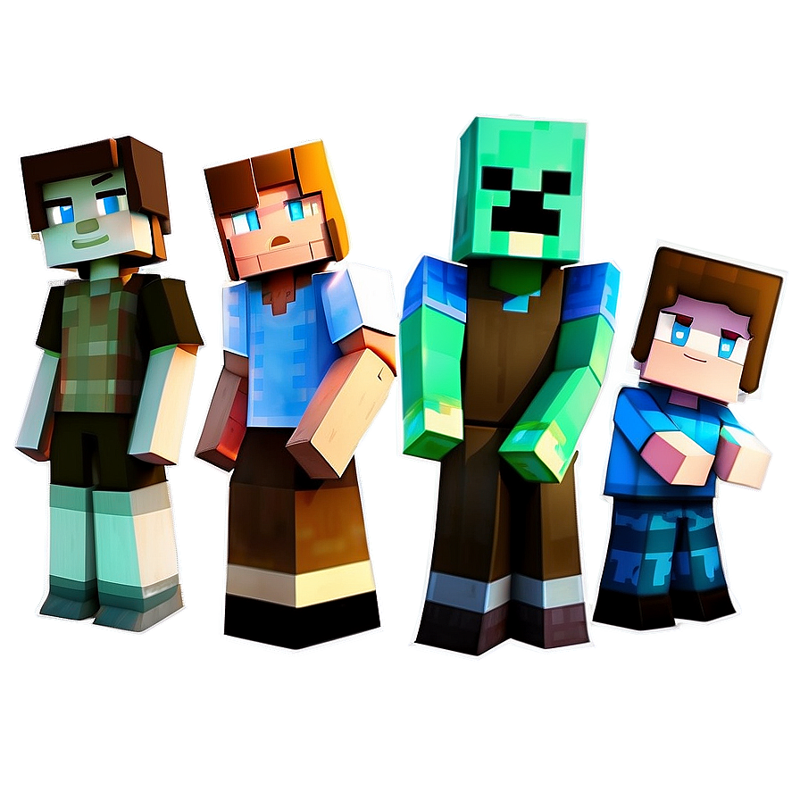 Minecraft Game Characters Png Kbk