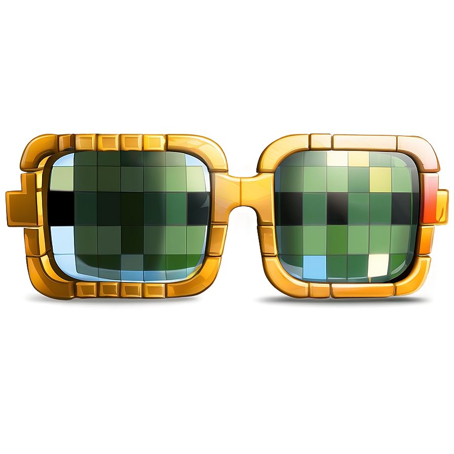 Minecraft Glasses Clipart Png Gle10