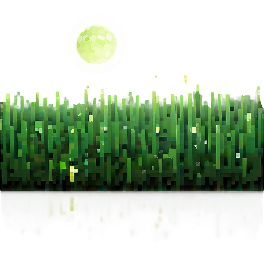 Minecraft Grass Block In Moonlight Png 4