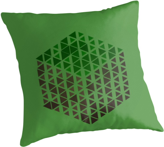 Minecraft Grass Block Pillow Design
