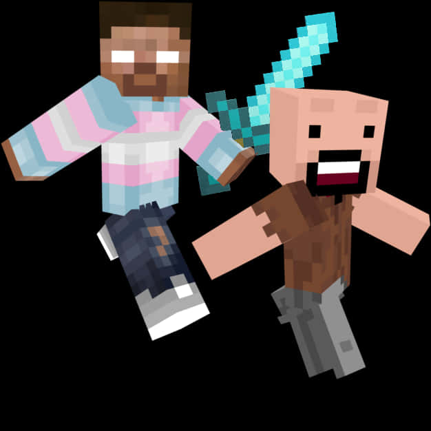 Minecraft Herobrineand Steve Adventure