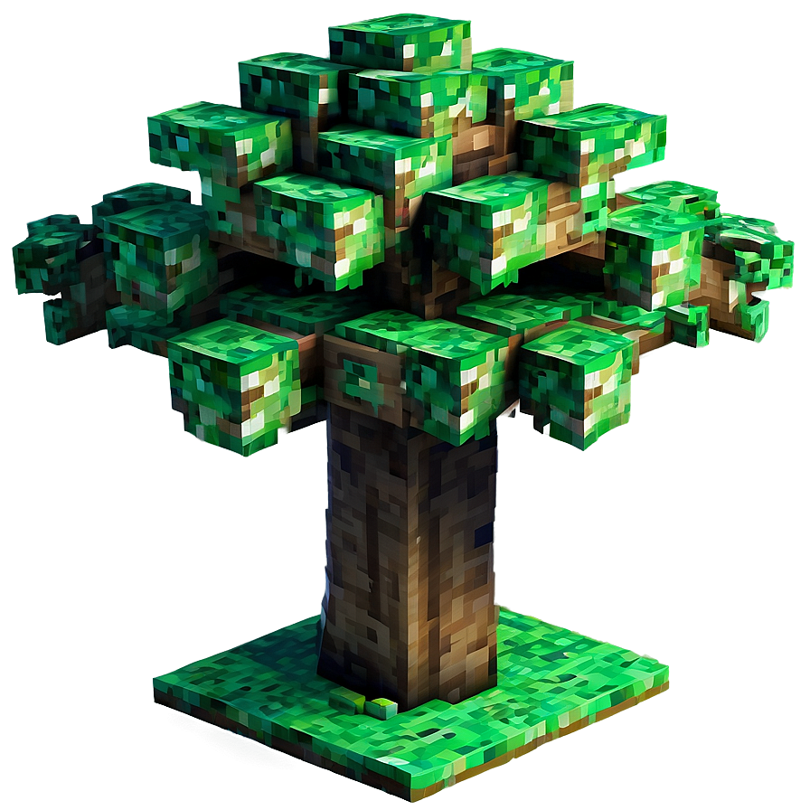 Minecraft Oak Tree Png 06122024