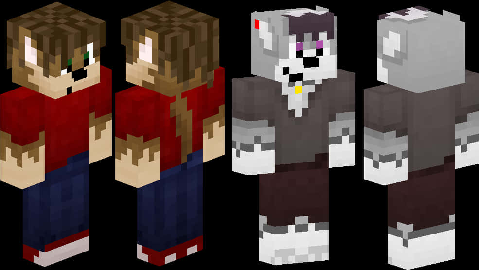 Minecraft_ Skin_ Transformation_ Werewolf