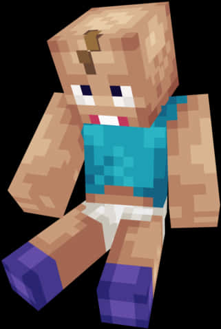 Minecraft Steve Character Render