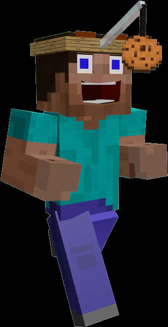 Minecraft Steve Cookie Hat Smile