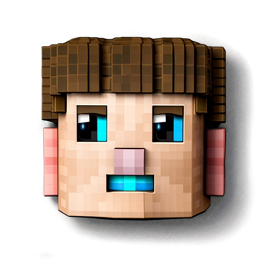 Minecraft Steve Head Design Png 53