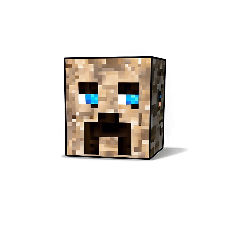 Minecraft Steve Head For Crafts Png 06282024