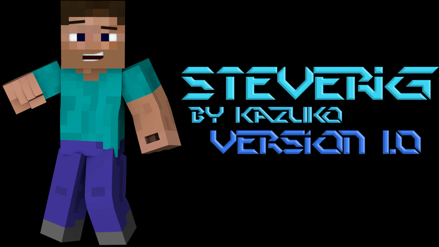 Minecraft_ Steve_ Version_1.0_by_ Kazuko