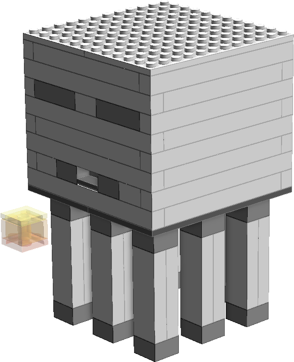 Minecraft Style Piano With Gold Ingot