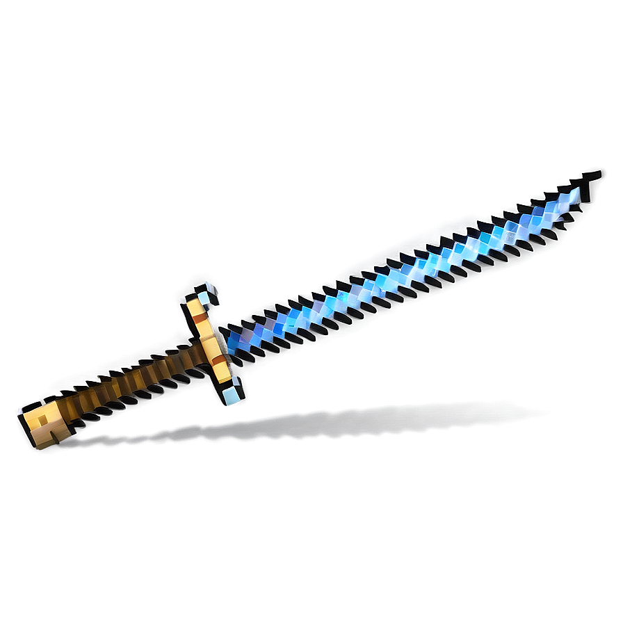 Minecraft Sword In Action Scene Png Mcc42