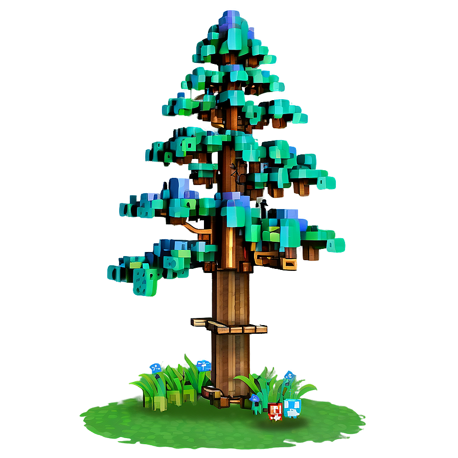 Minecraft Tree With House Png 06122024