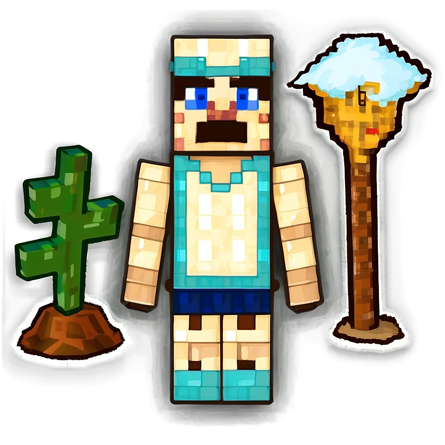 Minecraft Villager In Desert Png Kmf82