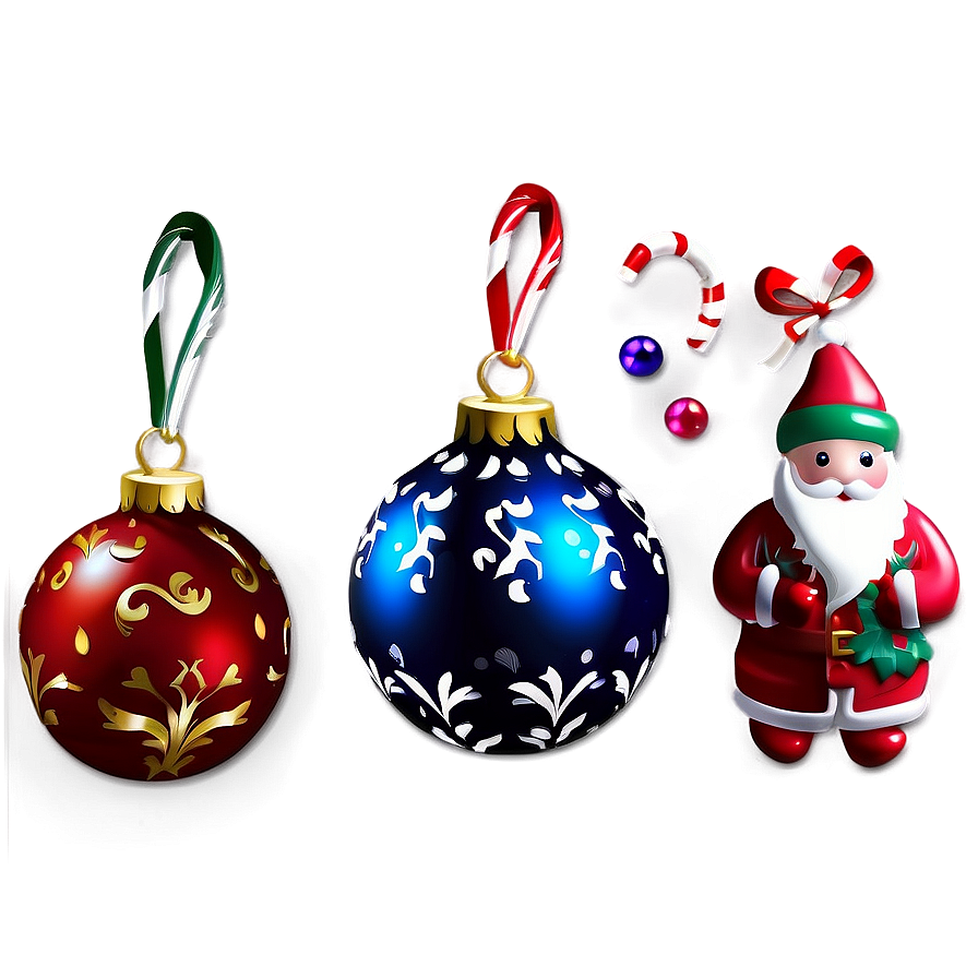 Mini Christmas Ornaments Png 28