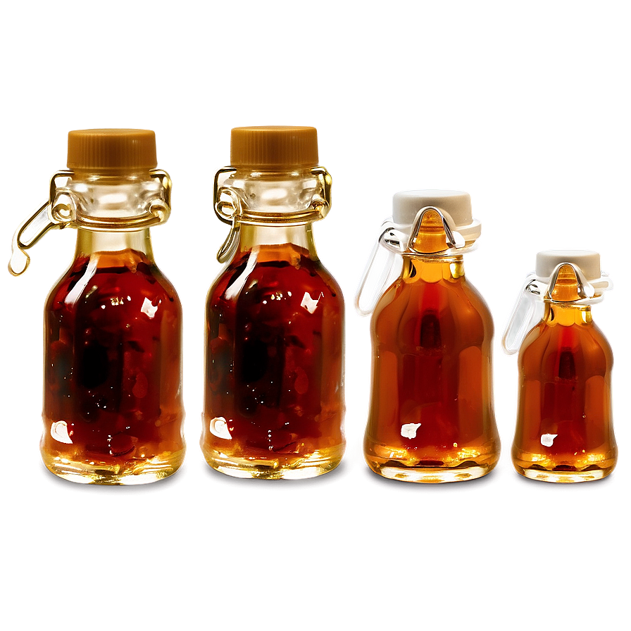 Mini Maple Syrup Bottles Png 06212024