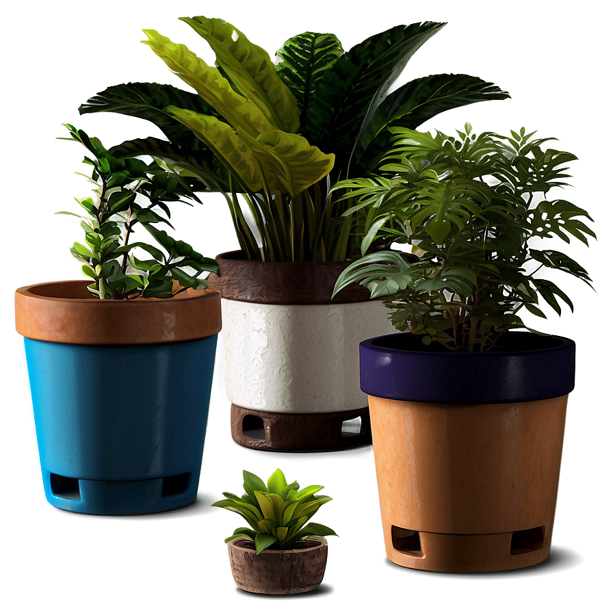 Mini Potted Plants Assortment Png 06122024