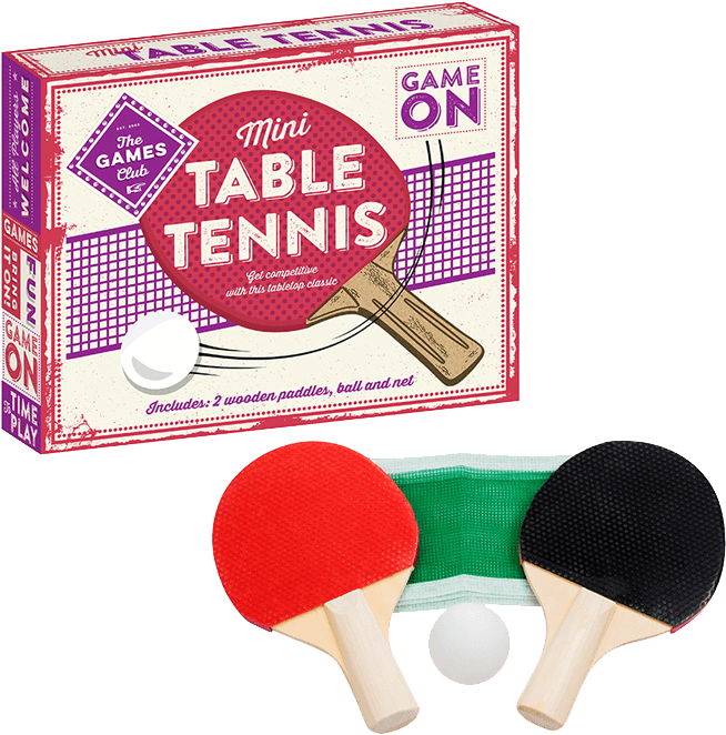 Mini Table Tennis Set Packaging