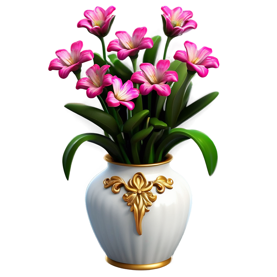 Miniature Flower Vase Png 06122024